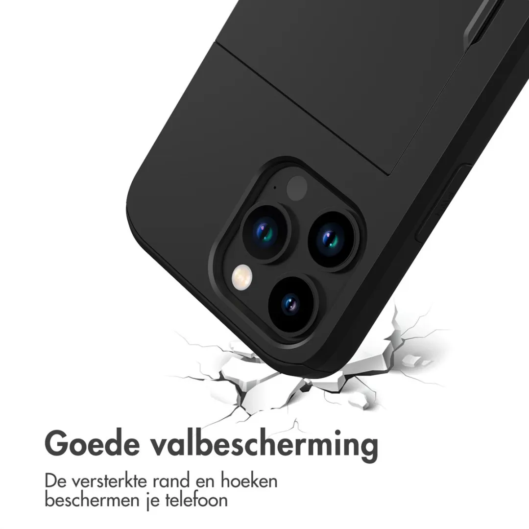 Imoshion Hoesje iPhone 15 Pro Max - 2 Pasjes - Zwart