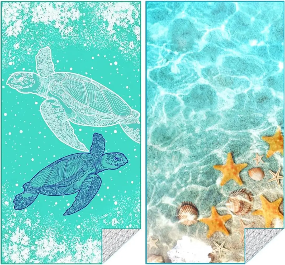 Microfiber Strandlaken XXL 180 x 80 cm Lichtgewicht en Anti-Sand