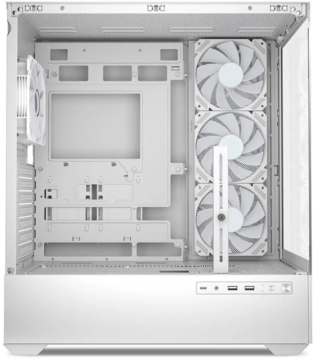 Sharkoon AK6 RGB Midi Tower Behuizing - Wit - afbeelding 5 van 6