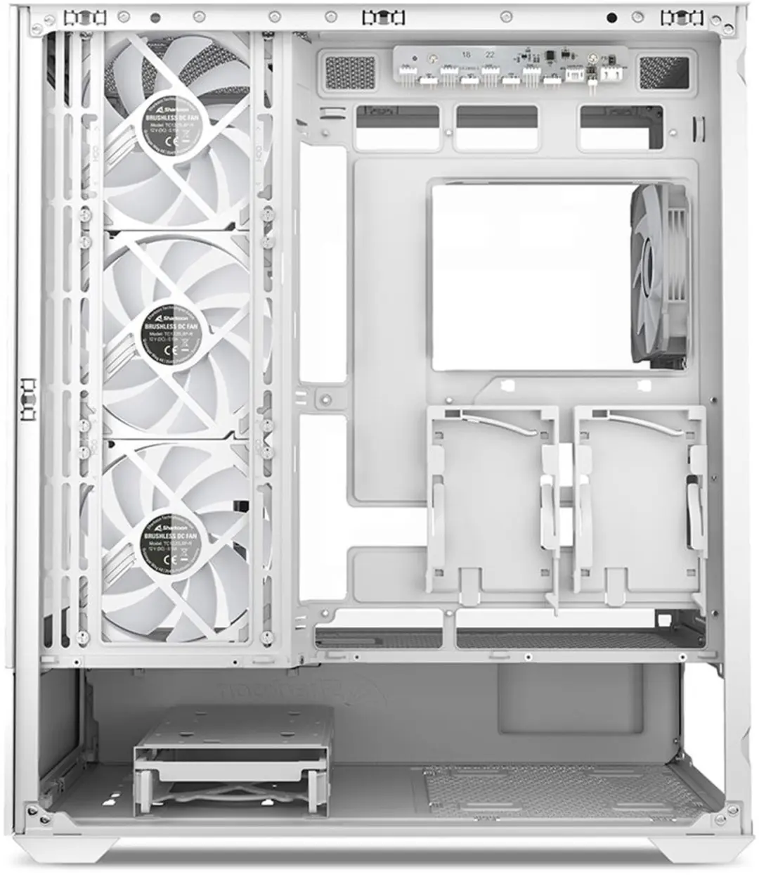 Sharkoon AK6 RGB Midi Tower Behuizing - Wit - afbeelding 2 van 6
