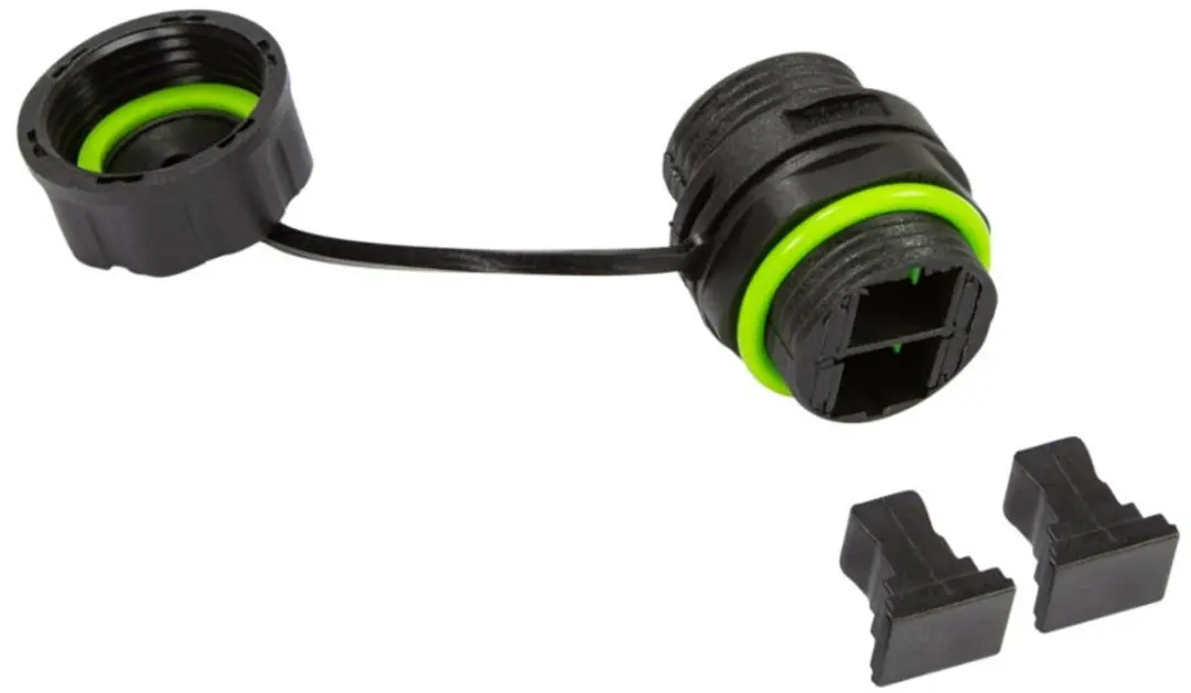 LogiLink Professional glasvezel koppeling SC-Duplex, IP68, zwart/groen