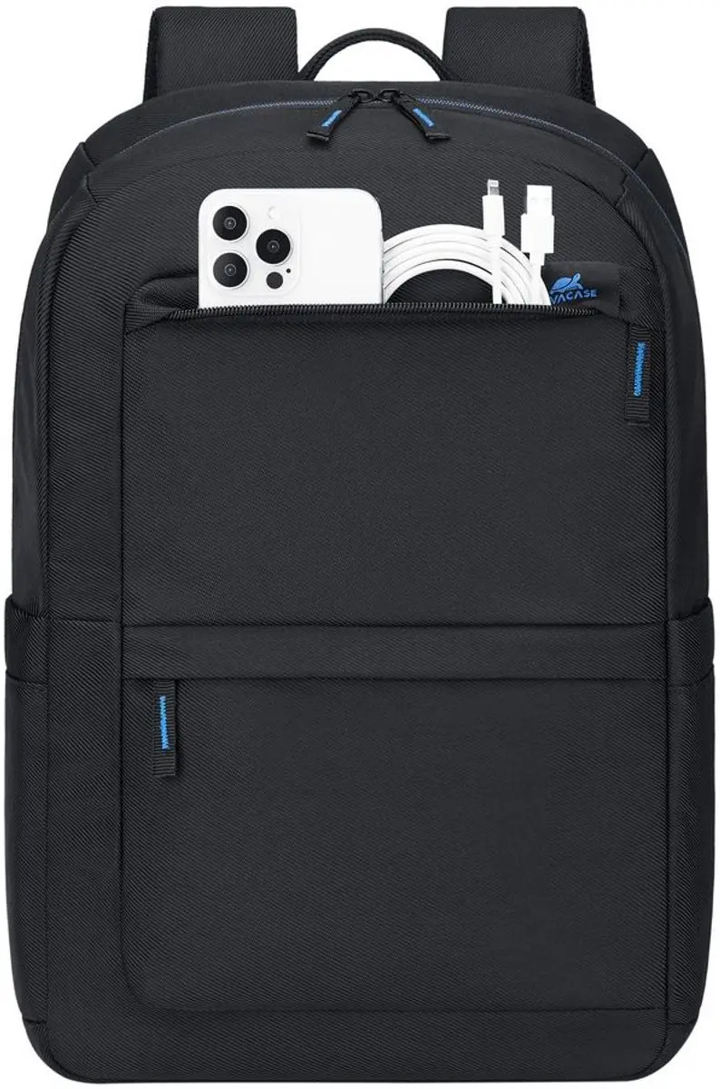 RivaCase Boboli 8062 Rugzak - 16 inch - Zwart - afbeelding 2 van 6