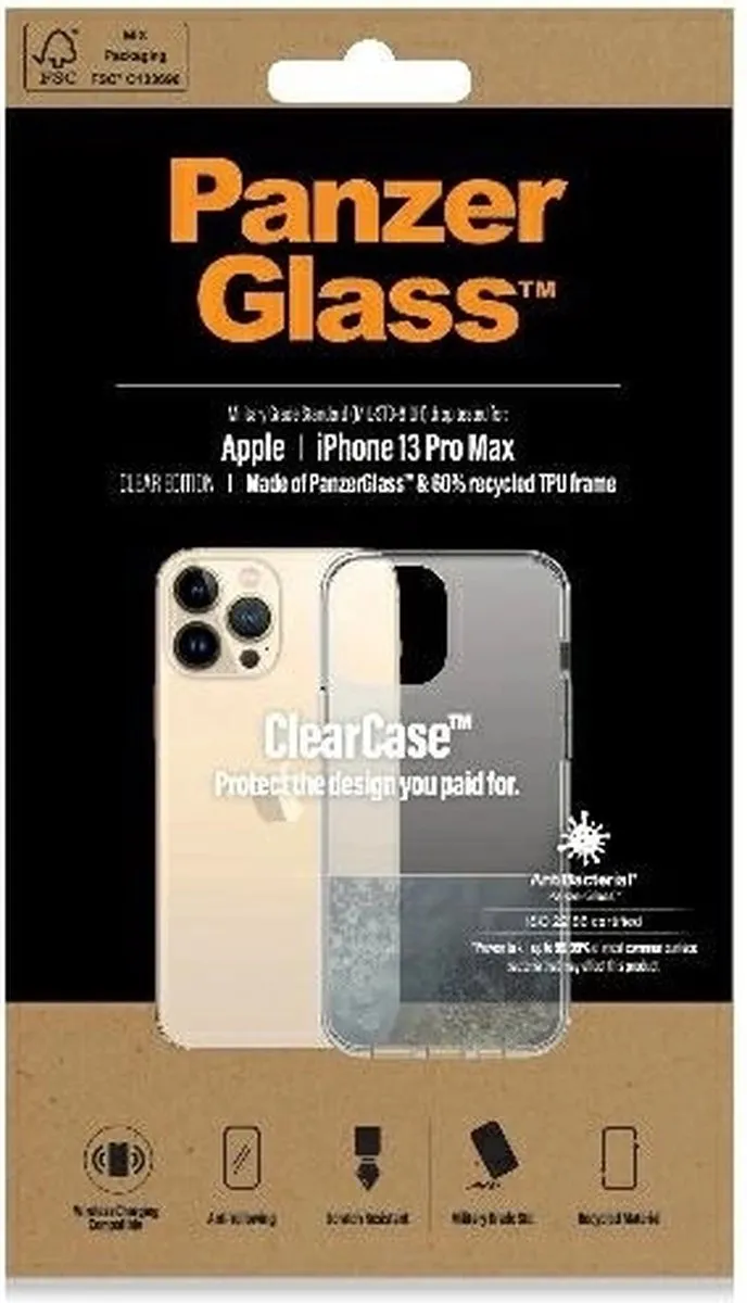 PanzerGlass PZ-0314 Hoesje iPhone 13 Pro Max - Transparant
