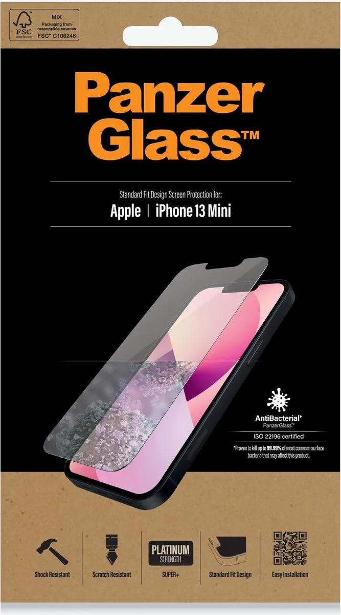 PanzerGlass PZ-2741 Screenprotector iPhone 13 Mini