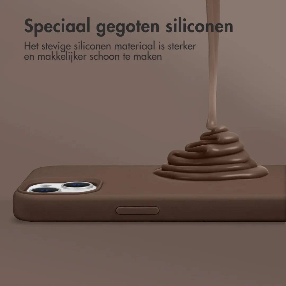 Accezz iPhone 17 Pro Max Hoesje - Liquid Silicone - New Tea Brown