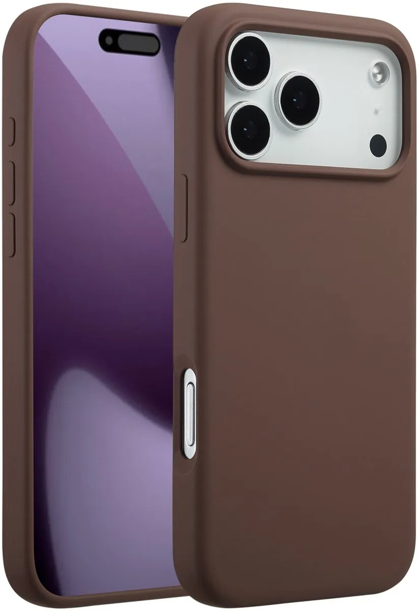 Accezz iPhone 17 Pro Max Hoesje - Liquid Silicone - New Tea Brown