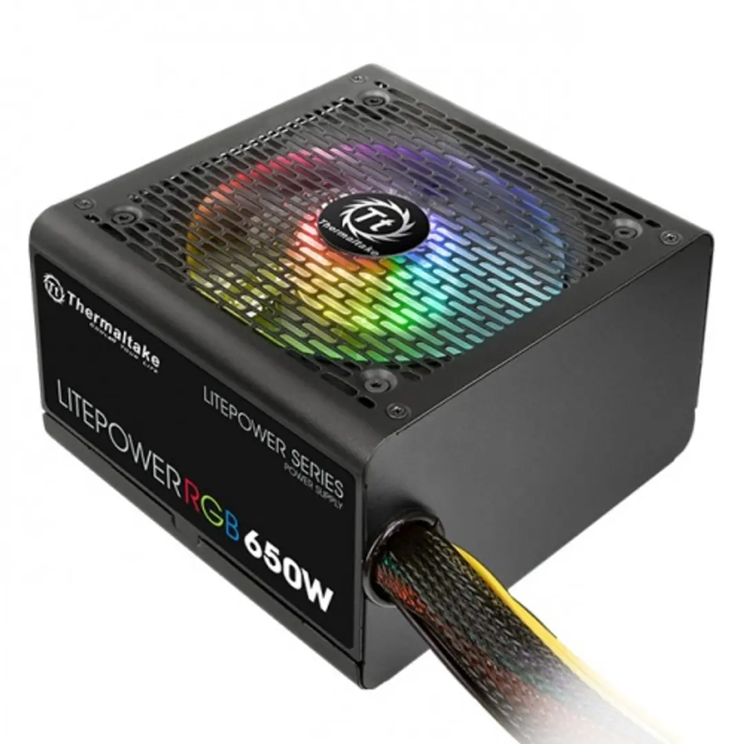 Thermaltake Litepower RGB PS-LTP-0650NHSANE-1 PC-voeding - Zwart - afbeelding 6 van 6