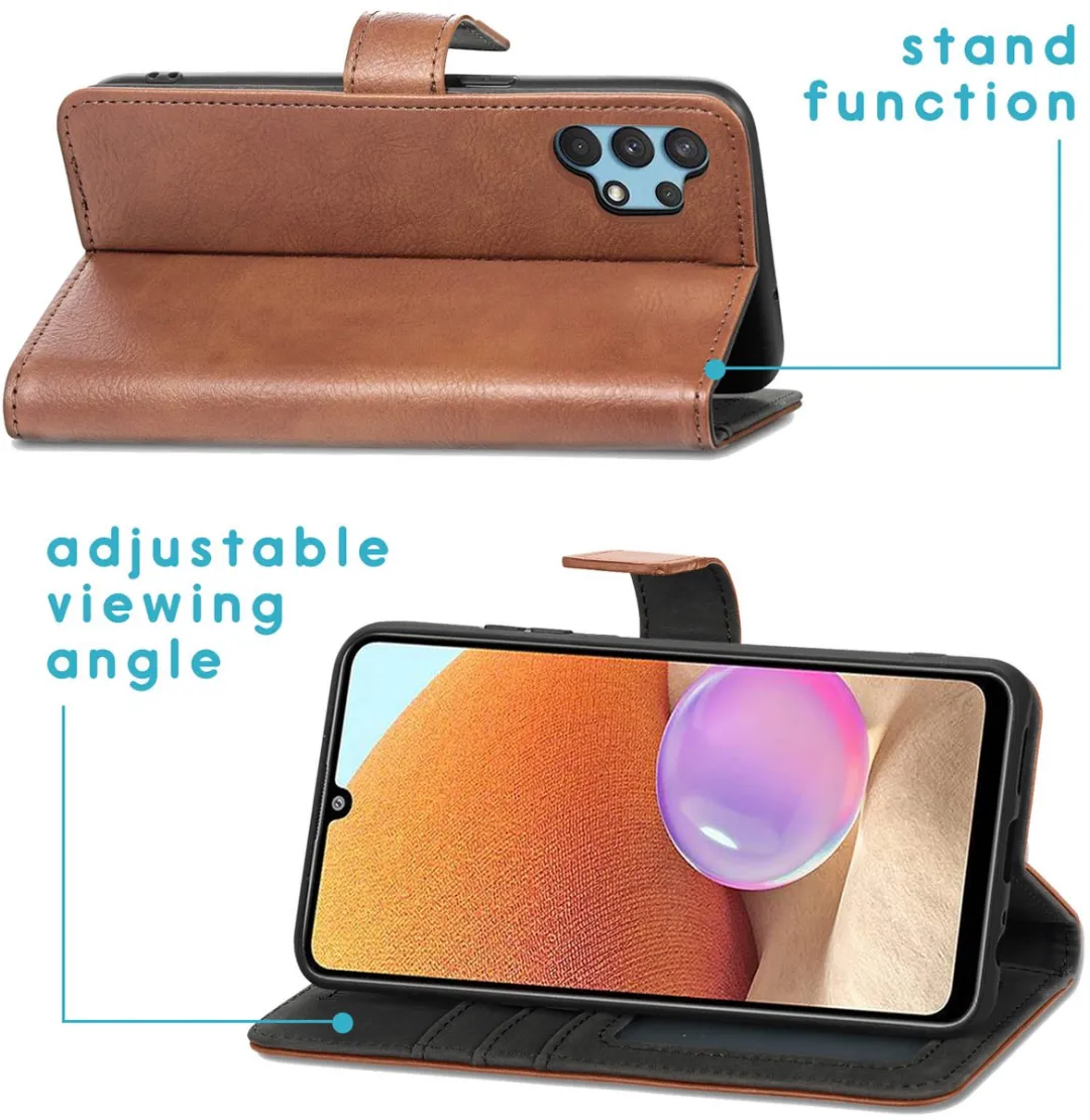 Imoshion Hoesje Samsung Galaxy A32 4G - 3 Pasjes - Bruin