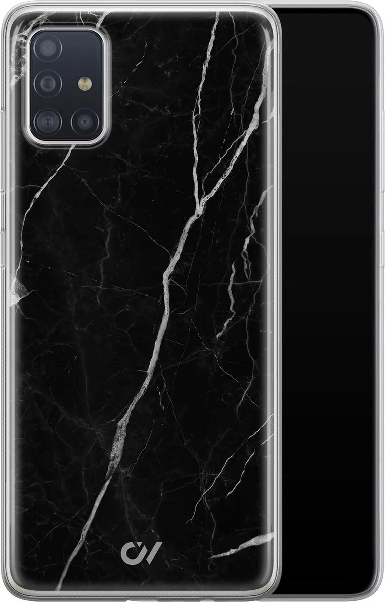 Casevibes Hoesje Samsung Galaxy A51 - Marble Noir - Zwart