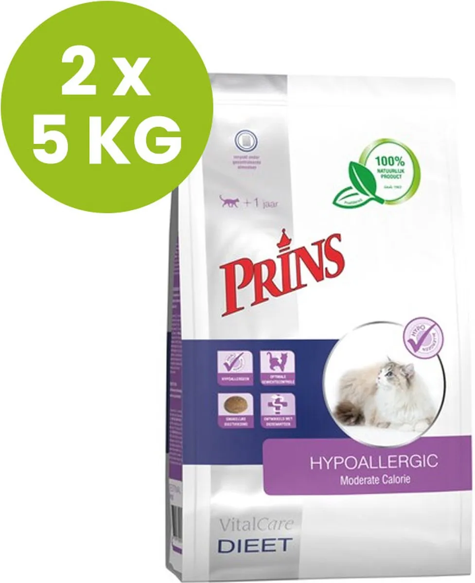 Prins VitalCare Diet Hypoallergisch Kattenvoer 10 kg