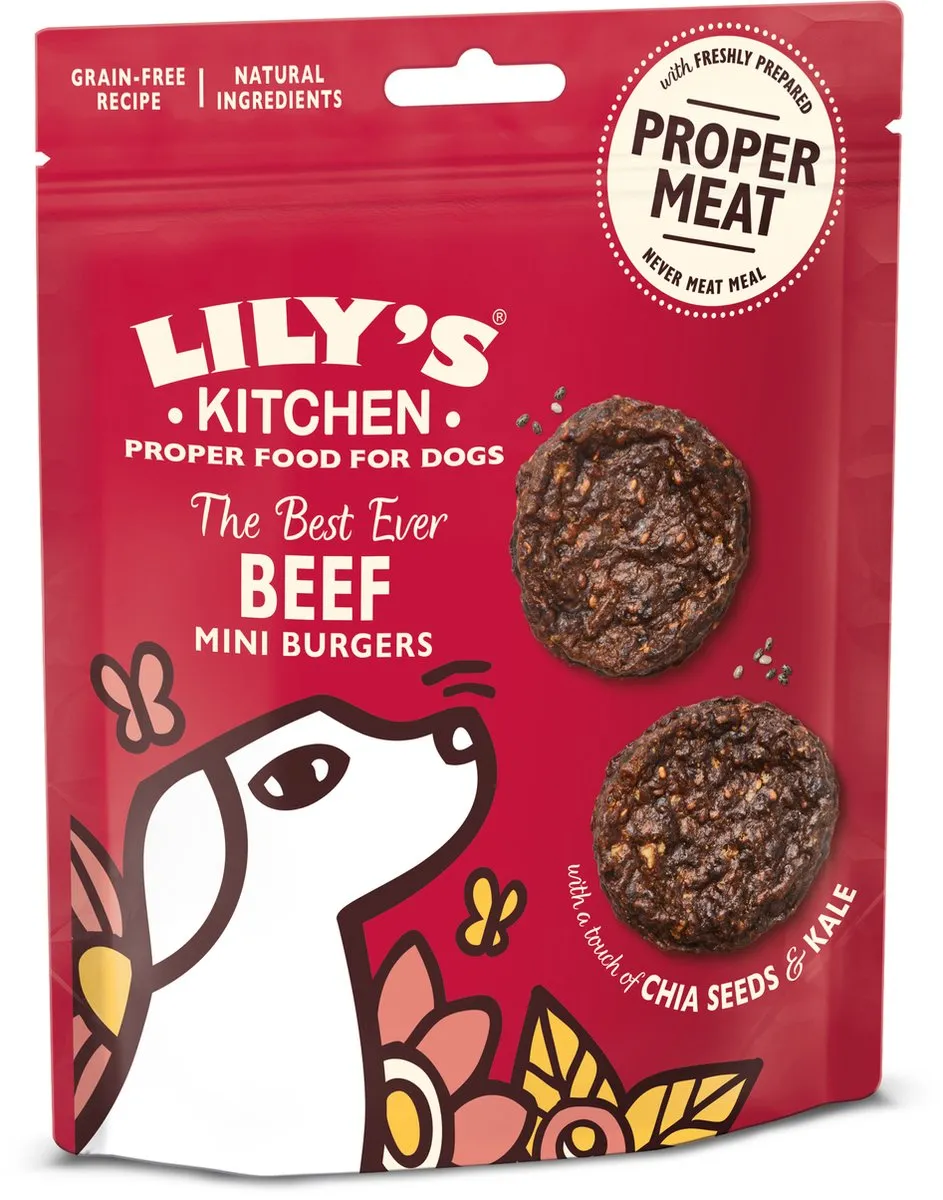 Lily's Kitchen Hondsnack Mini Burgers Rund 70g