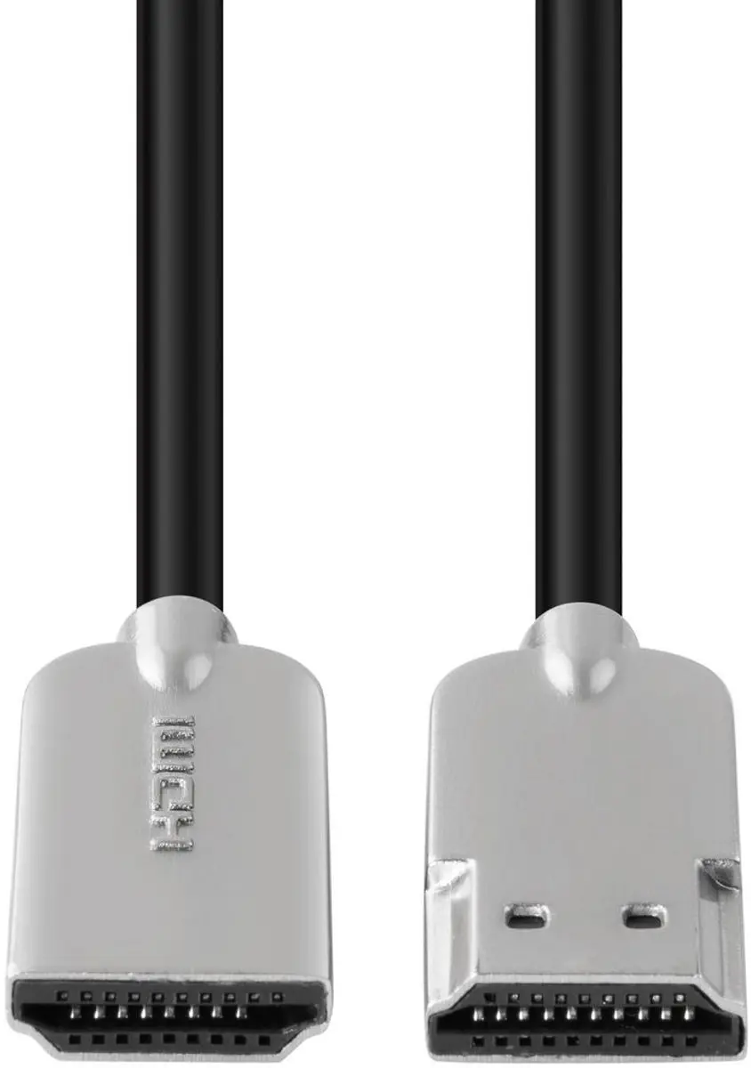 MicroConnect HDMISUPERSLIM05M HDMI Kabel - 0,5m - Zwart - afbeelding 2 van 6