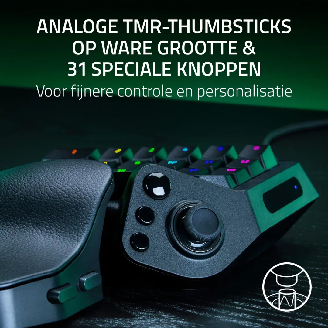 Razer Tartarus V2 Pro RZ07-05520100-R3M1 Gaming Keypad - Zwart - afbeelding 4 van 6