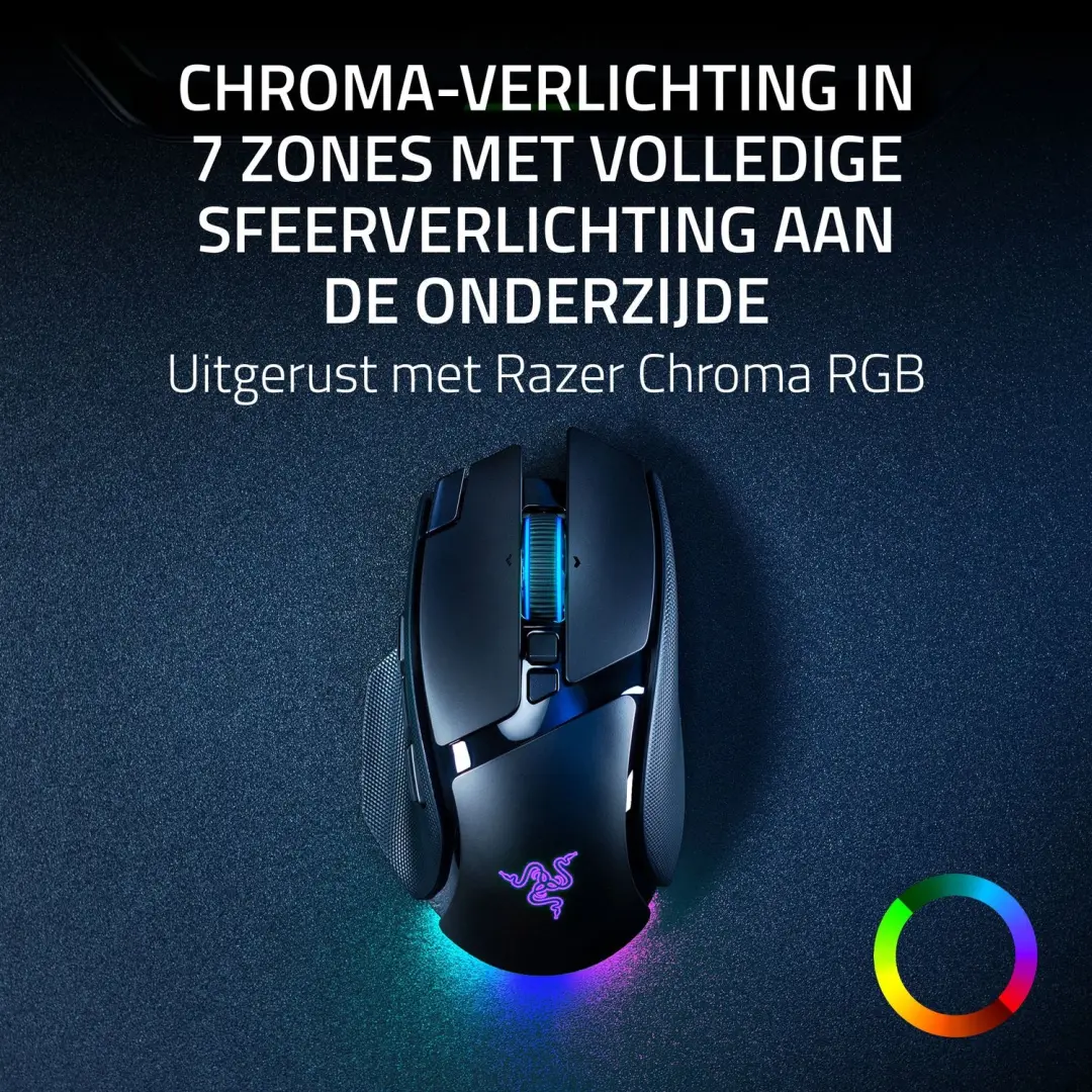 Razer Basilisk V4 Pro Draadloze Gaming Muis - Zwart - afbeelding 2 van 6