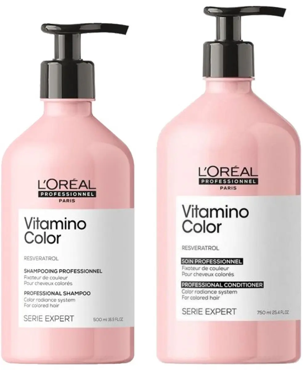 L'Oréal Professionnel Serie Expert Vitamino Color Shampoo 500ml + Conditioner 7