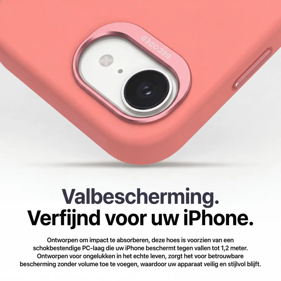 Decoded Siliconen Hoesje iPhone 16e D25IPOSEBCS9BM - Roze - MagSafe
