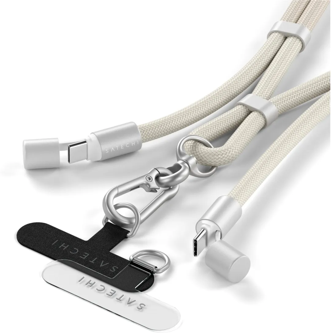 Satechi OntheGo Crossbody Lanyard USB-C Kabel - Beige