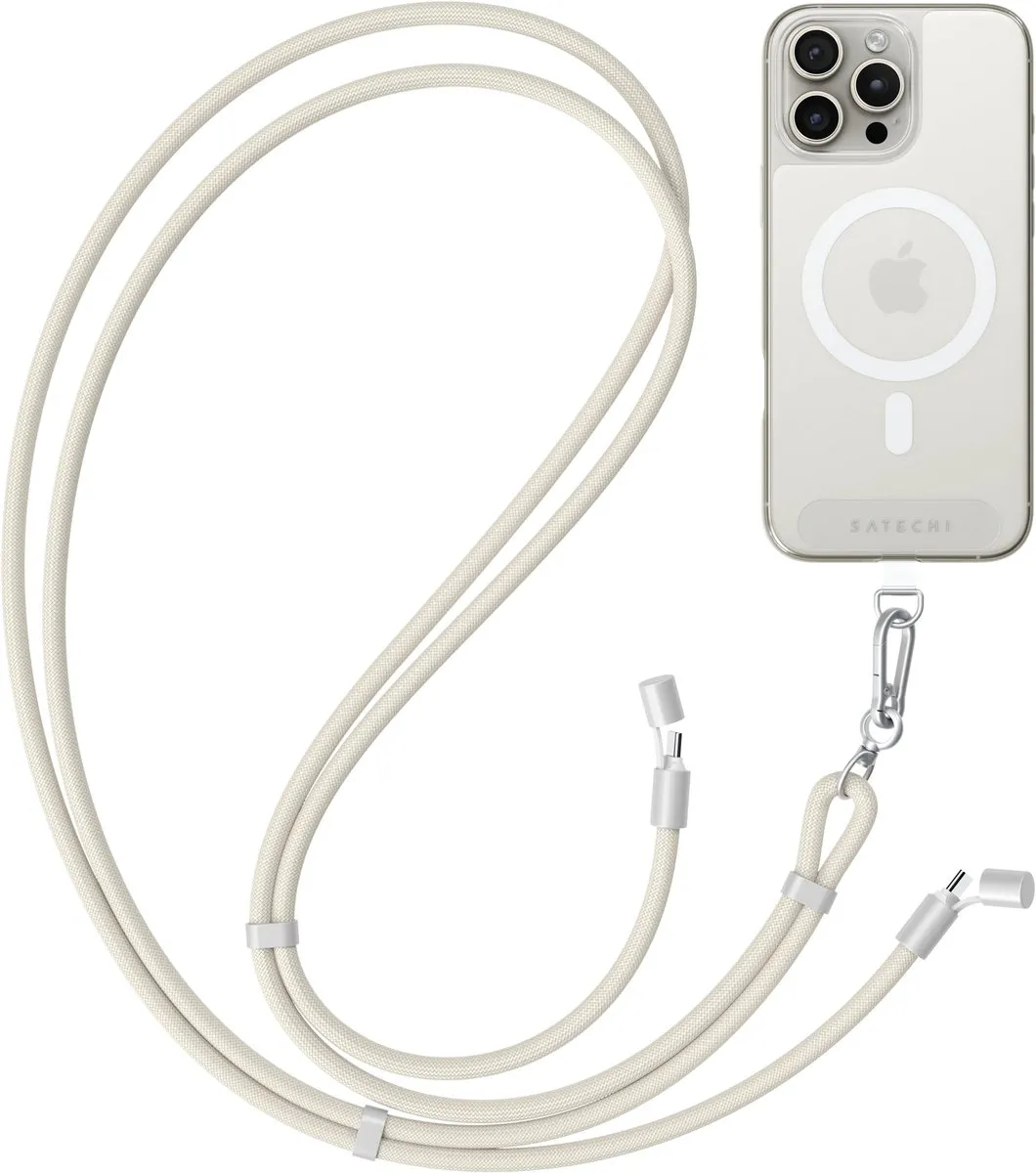 Satechi OntheGo Crossbody Lanyard USB-C Kabel - Beige