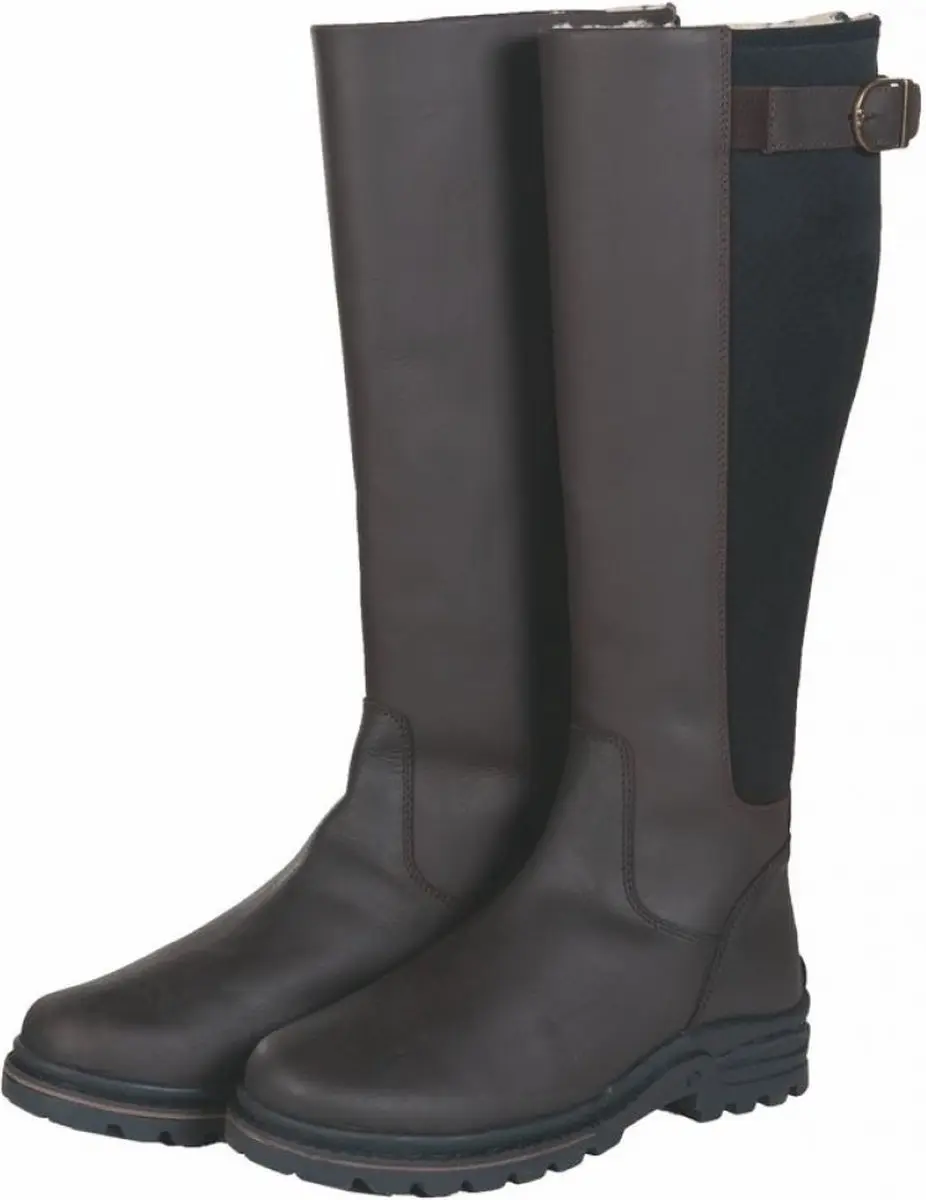 Leren winterlaarzen voor dames HKM Glasgow Style