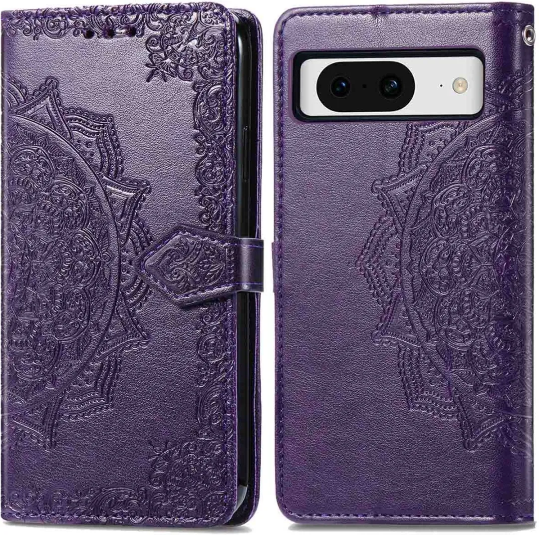 Imoshion Pixel 8 Hoesje Mandala Bookcase - Paars