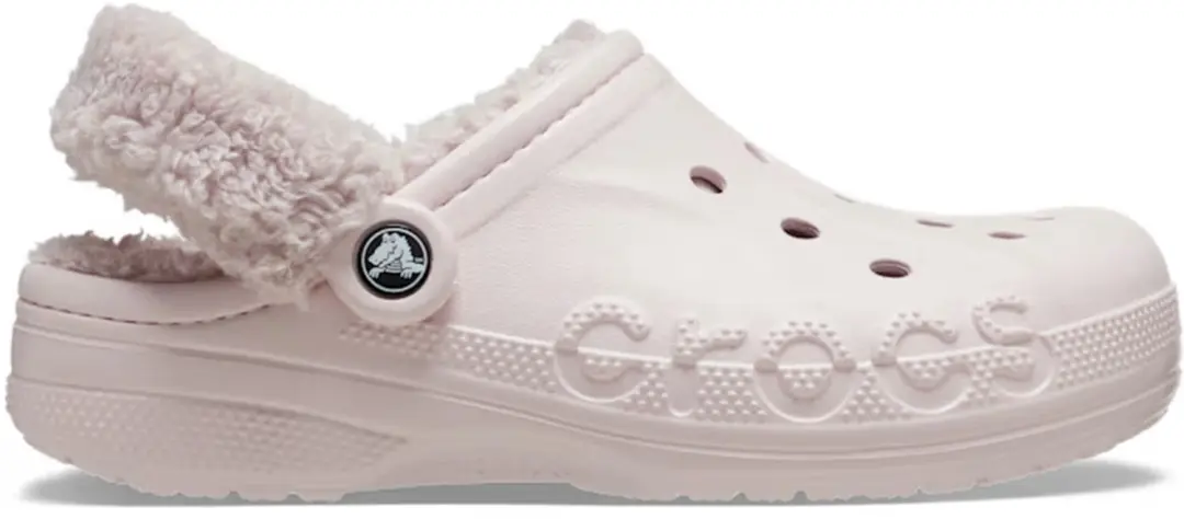 CROCS BAYA LINED FUZZ STRAP CLOG 206633 206633-6PI Crocs unisex schoenen