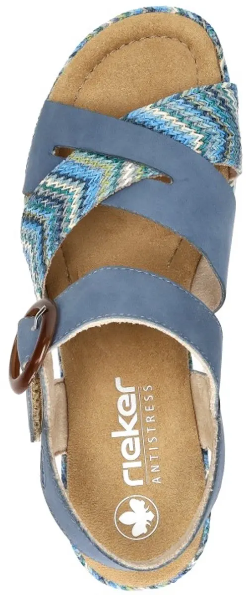 Rieker Sandalen Hak Sandalen Hak - blauw - Maat 38 - afbeelding 4 van 6