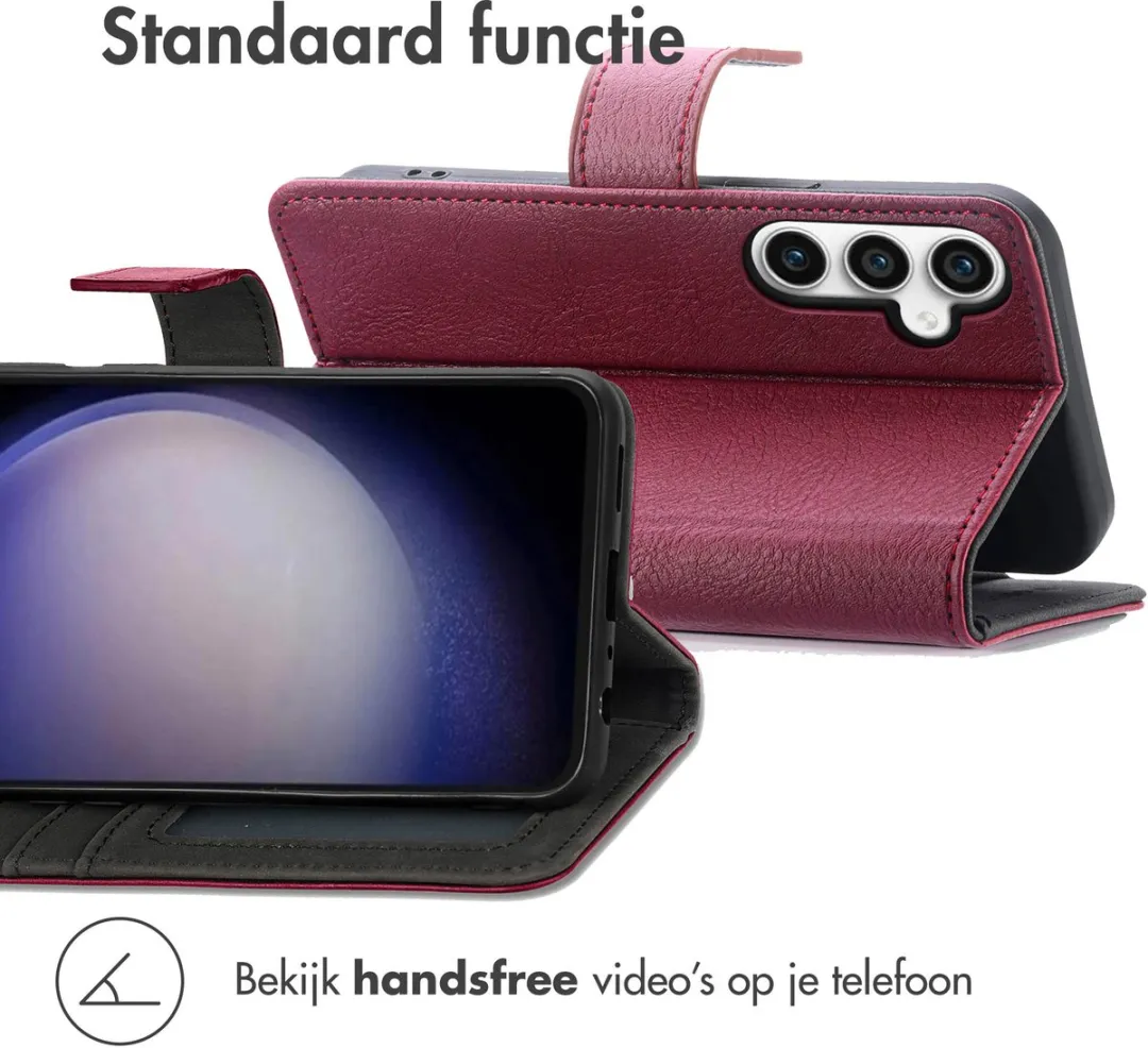 Imoshion Hoesje Samsung Galaxy S23 FE - 3 Pasjes - Bordeaux - afbeelding 4 van 6