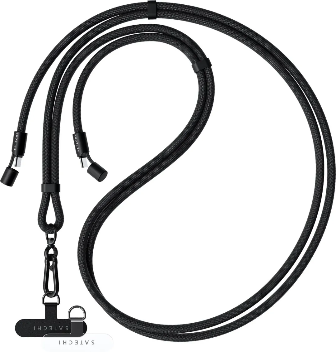 Satechi OntheGo Crossbody Lanyard USB-C Kabel - Zwart - afbeelding 6 van 6