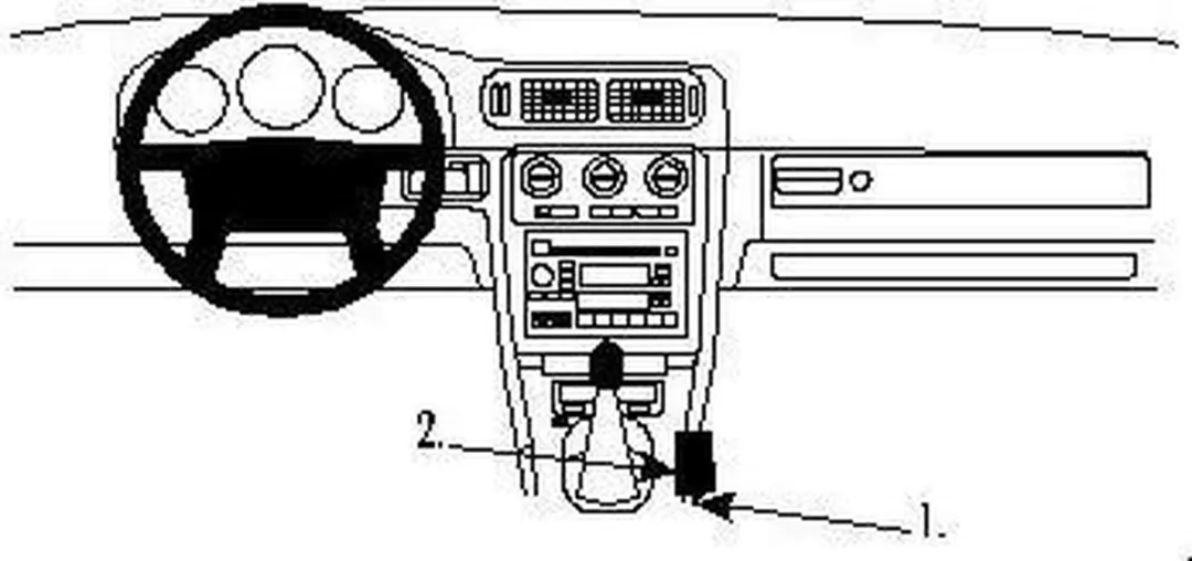 Brodit ProClip 832409 Volvo C70/S70/V70 Consolehouder
