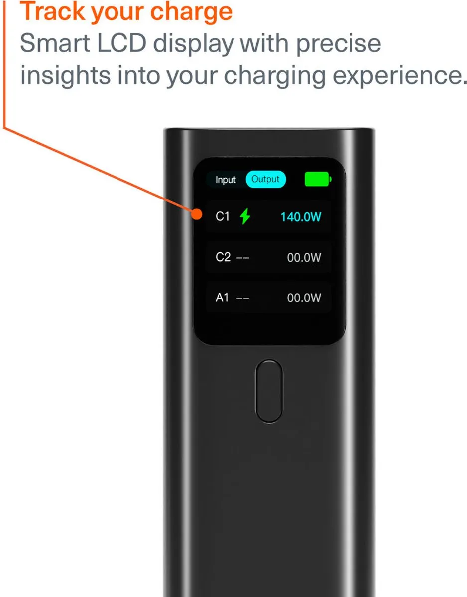 Cygnett HighPWR 27K Powerbank 27000mAh - 148W - Zwart - afbeelding 6 van 6