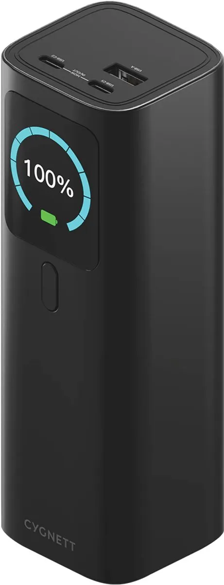 Cygnett HighPWR 27K Powerbank 27000mAh - 148W - Zwart