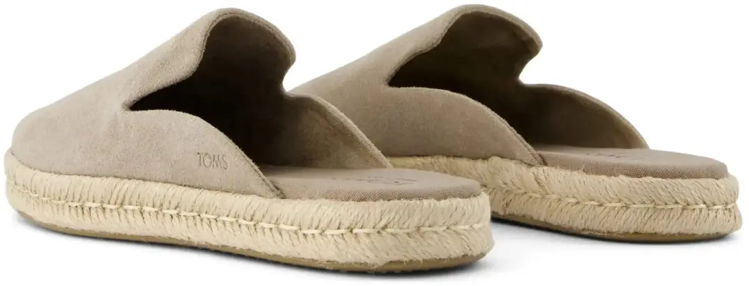 TOMS Dun Suede Santiago Dames Espadrilles - Beige - afbeelding 2 van 6