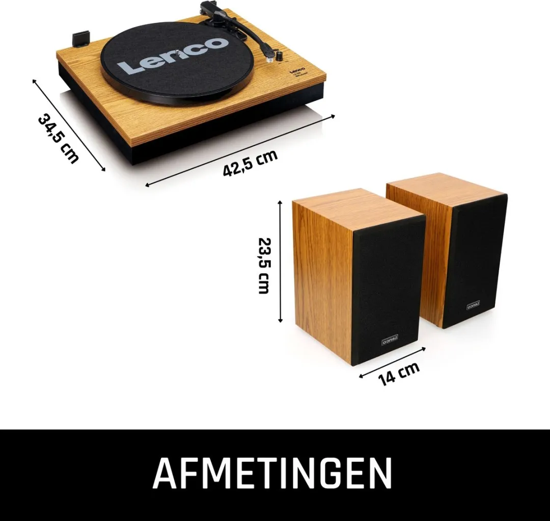 Lenco LS-300WD Platenspeler - Bluetooth - Hout