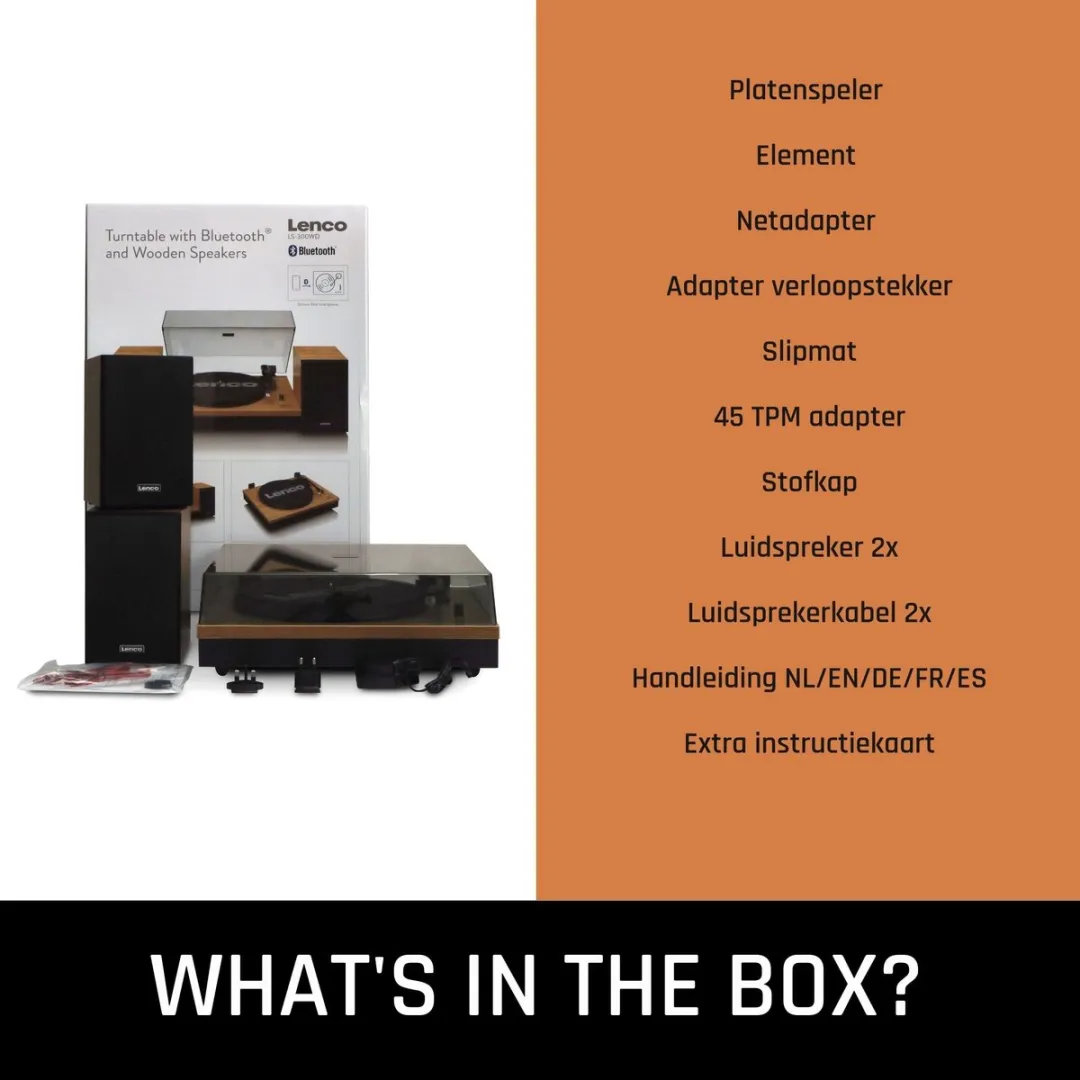 Lenco LS-300WD Platenspeler - Bluetooth - Hout