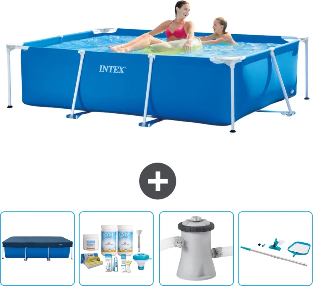 Intex Rechthoekig Frame Zwembad 220x150x60cm Blauw