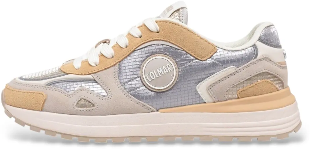 Colmar Twinkle suède sneakers in zilver,