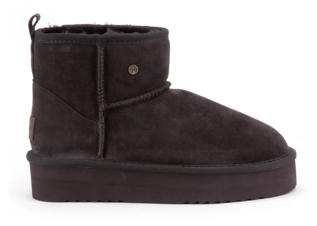 Warmbat Wallaby Suede boot Plateau Dames Laarzen