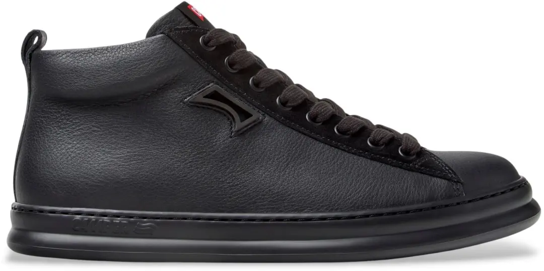 Camper Zwarte leren Runner-sneakers