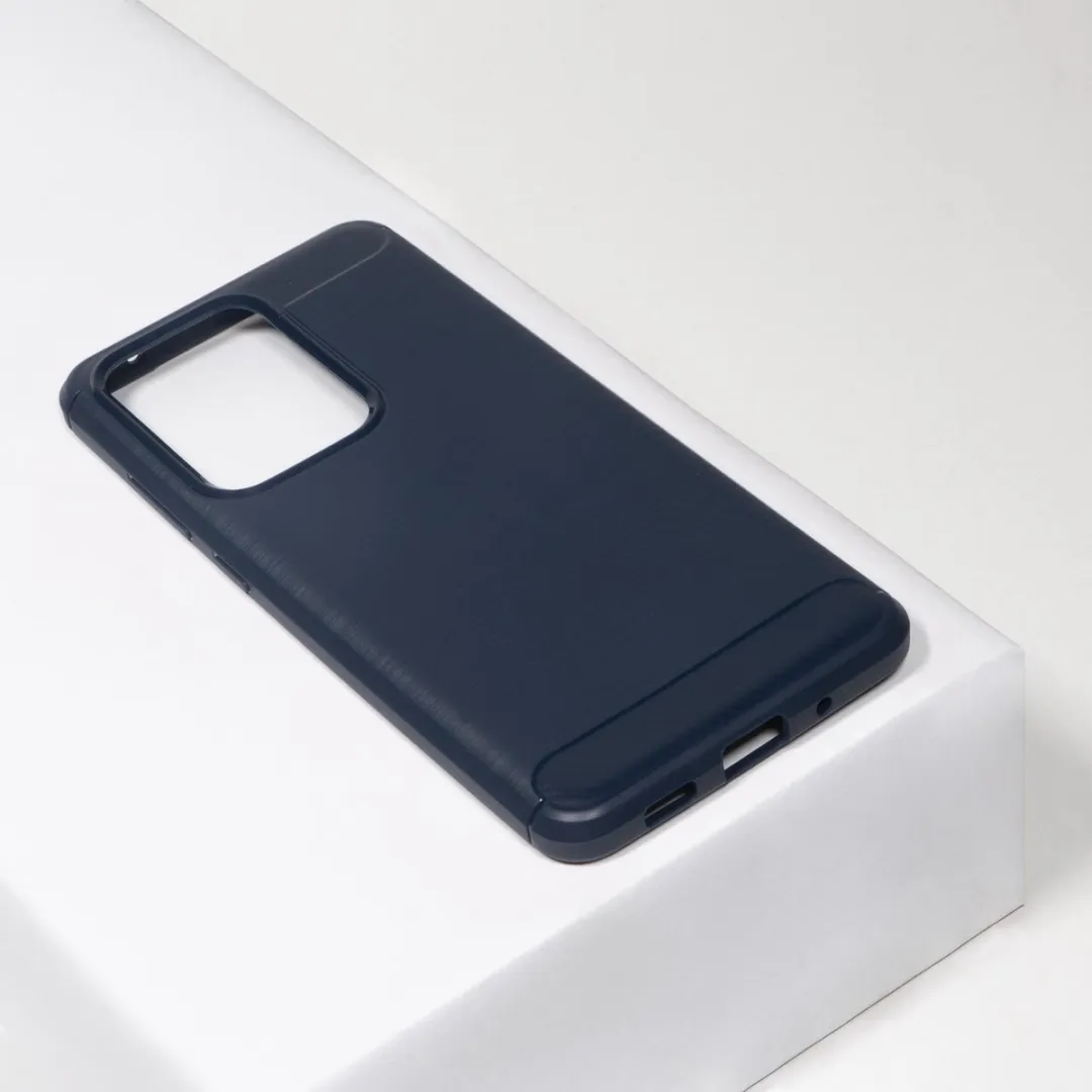 BMAX Carbon Soft Case Samsung Galaxy S20 Ultra - Blauw