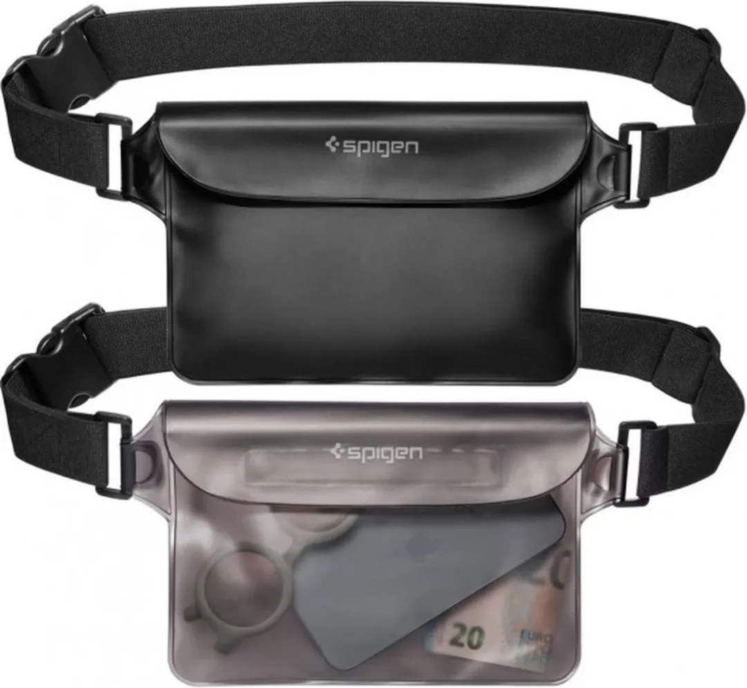 Spigen A620 Waterdichte Heup Tas - Zwart