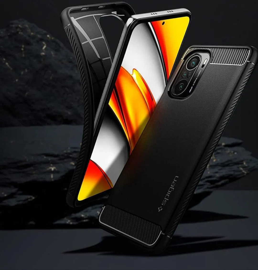Spigen Rugged Armor ACS03006 Hoesje - Xiaomi Mi 11i/Poco F3 - Zwart