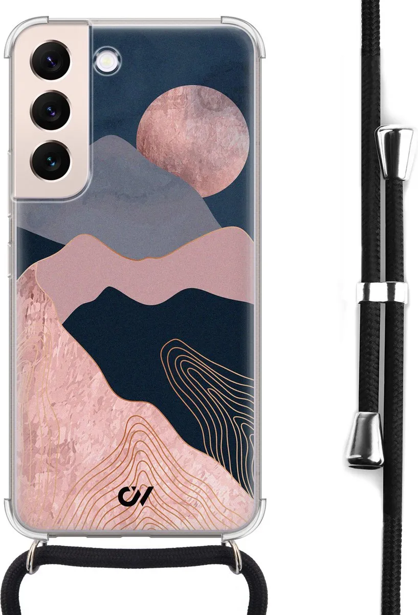 Casevibes Telefoonhoesje S22 Landscape Rosegold