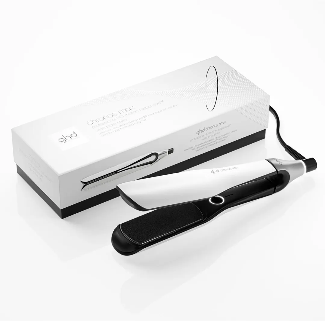 GHD Chronos Max Stijltang - Brede Platen Wit