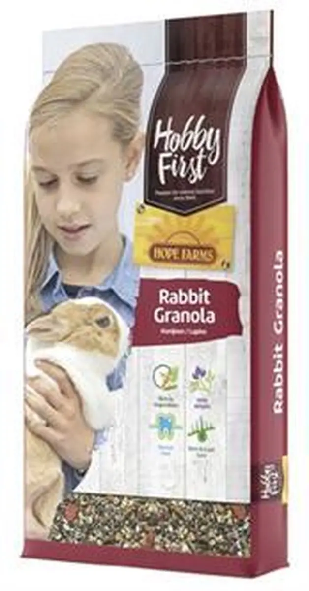 Hobbyfirst Hopefarms Rabbit Granola Konijnenvoer - 10 kg - afbeelding 5 van 5