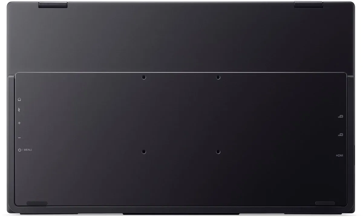 Acer PD163QT Opvouwbaar Dualscreen Monitor 15.6" Touch - UM.ZP3EE.011 - Zwart