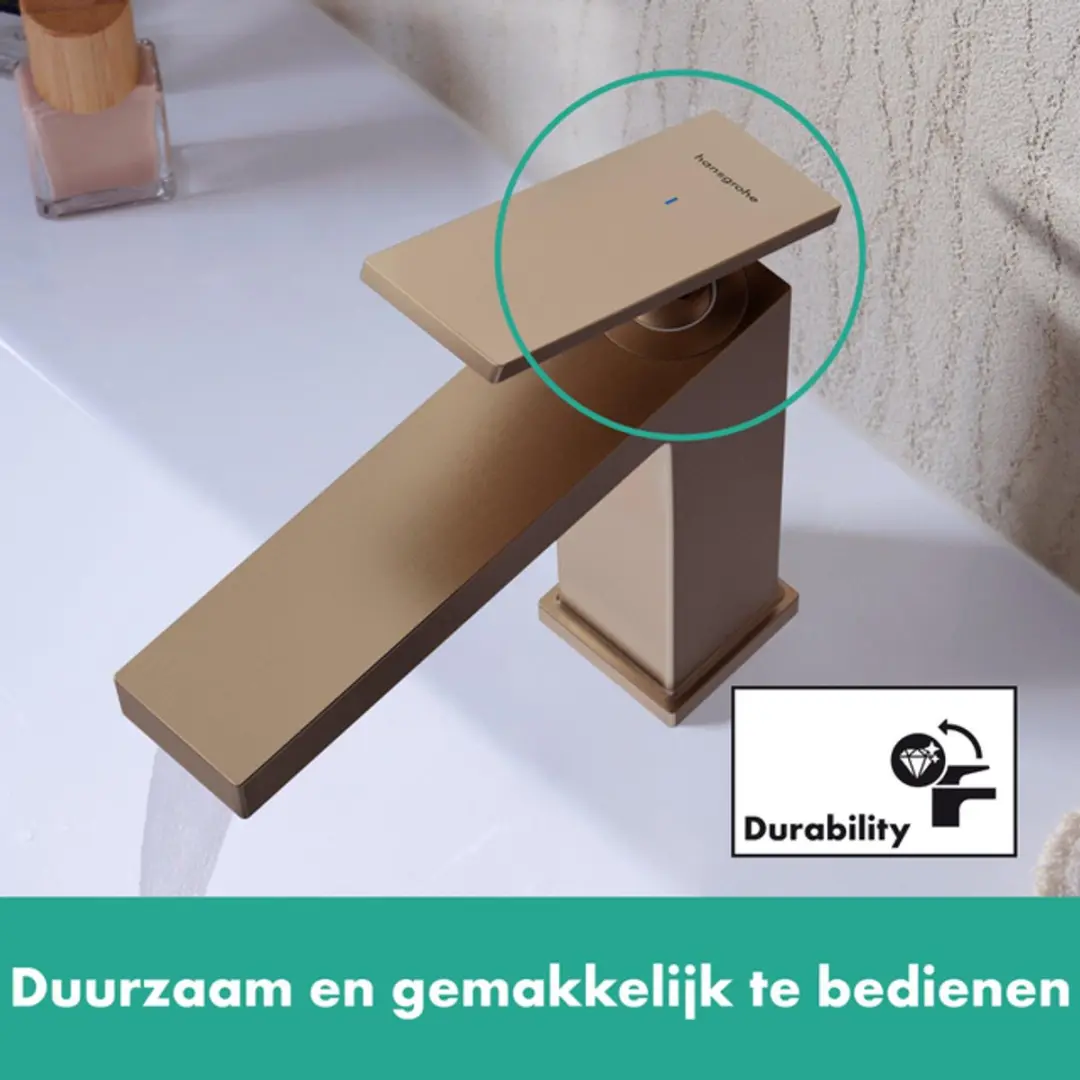 Hansgrohe Tecturis E Fonteinkraan 80mm - Brushed Bronze - afbeelding 6 van 6