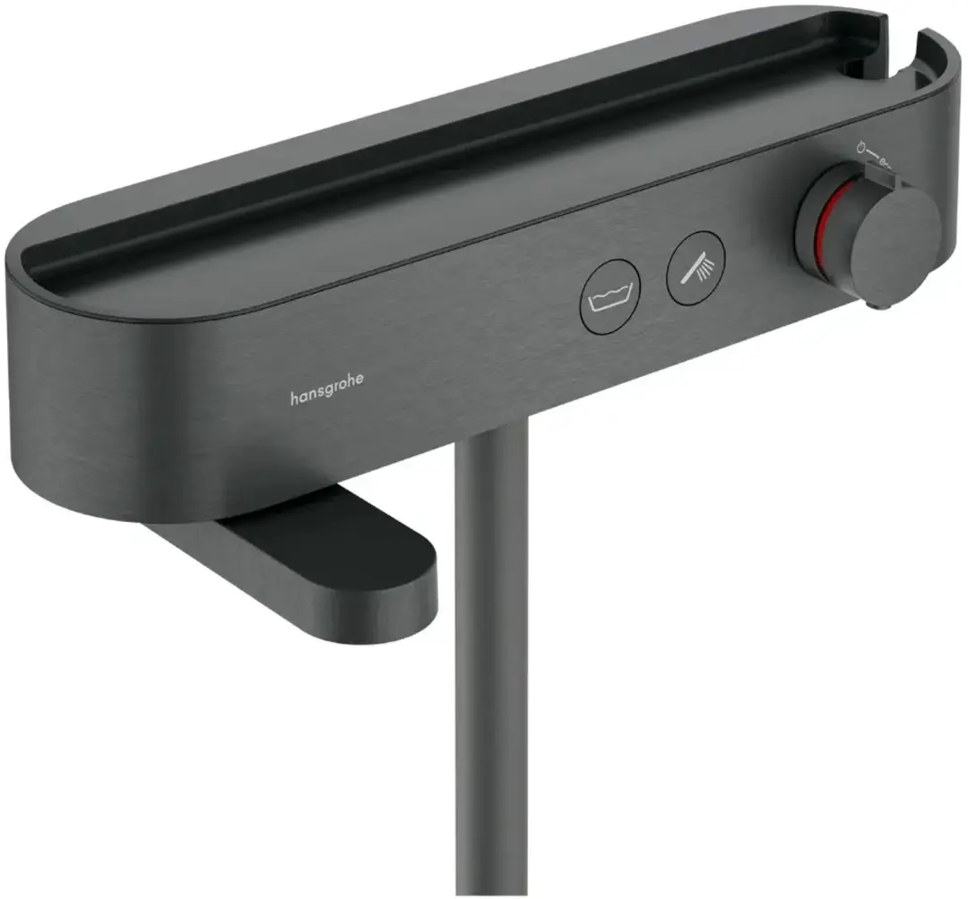 Hansgrohe ShowerTablet Select badthermostaat 400 opbouw, oppervlak: Brushed Blac