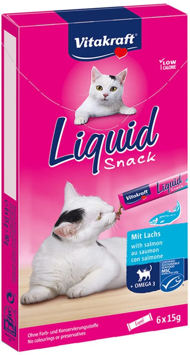 Vitakraft Cat Liquid Snack Zalm 270g