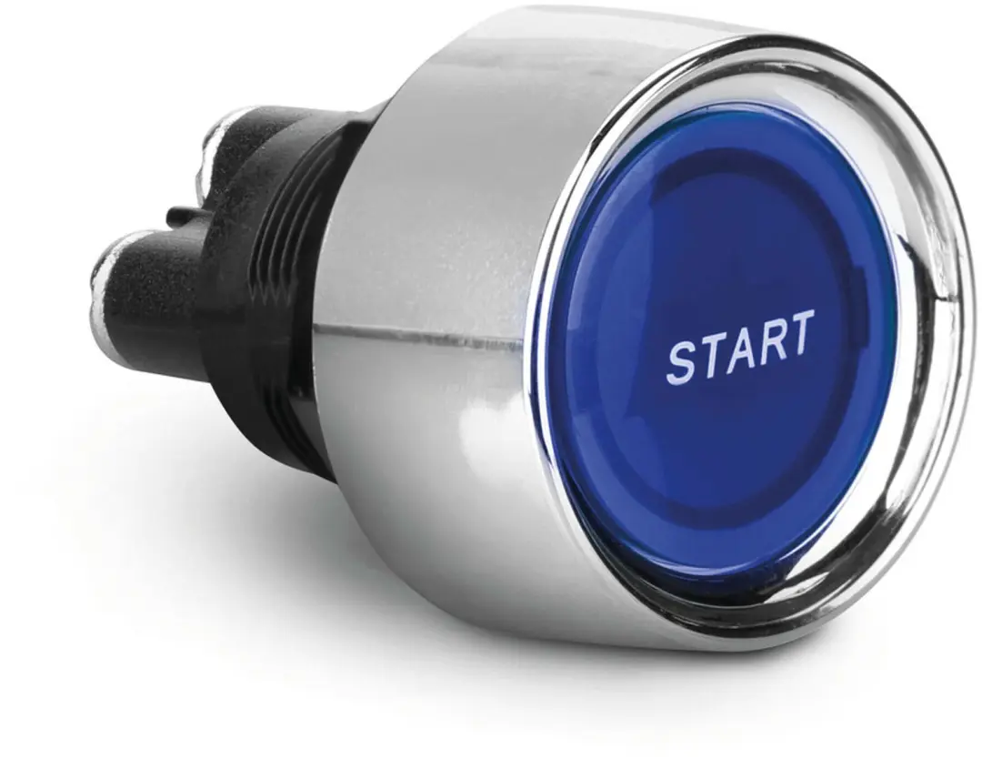 TCP Blauwe led-drukschakelaar 12/24V