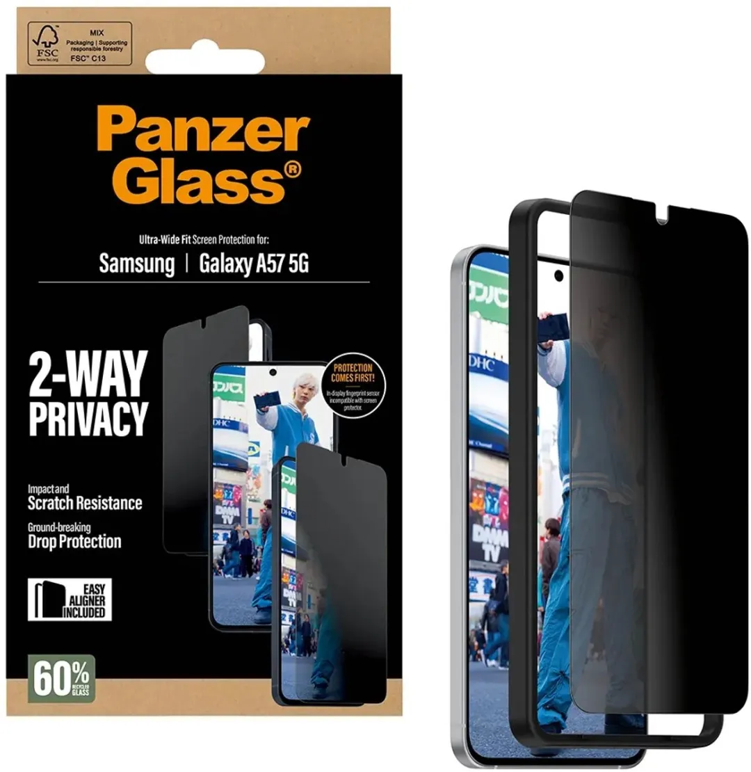 PanzerGlass Samsung Galaxy A57 5G - Ultra-Wide Fit Privacy Glass